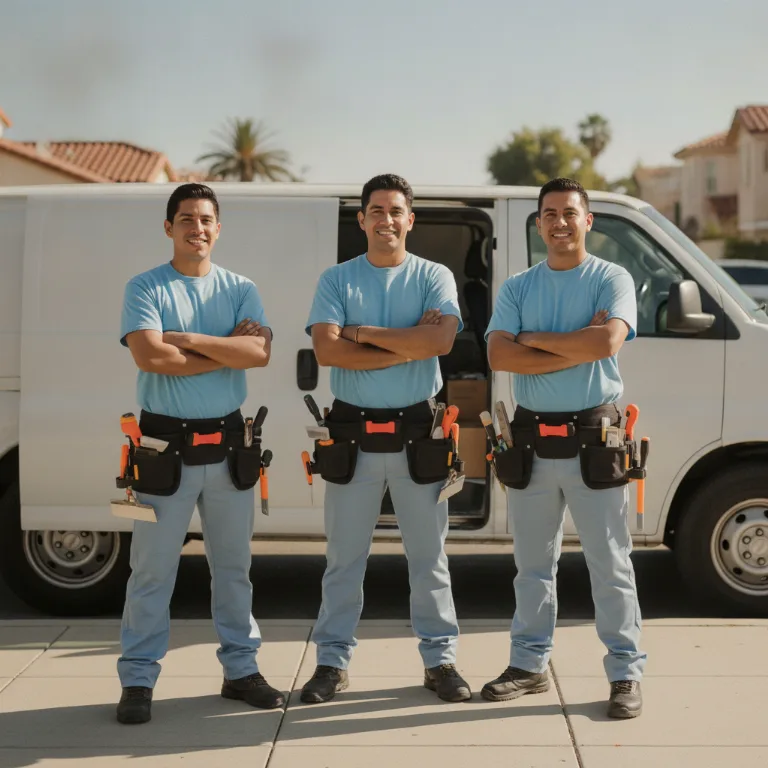 Ladrilhador equipe em Sumare
